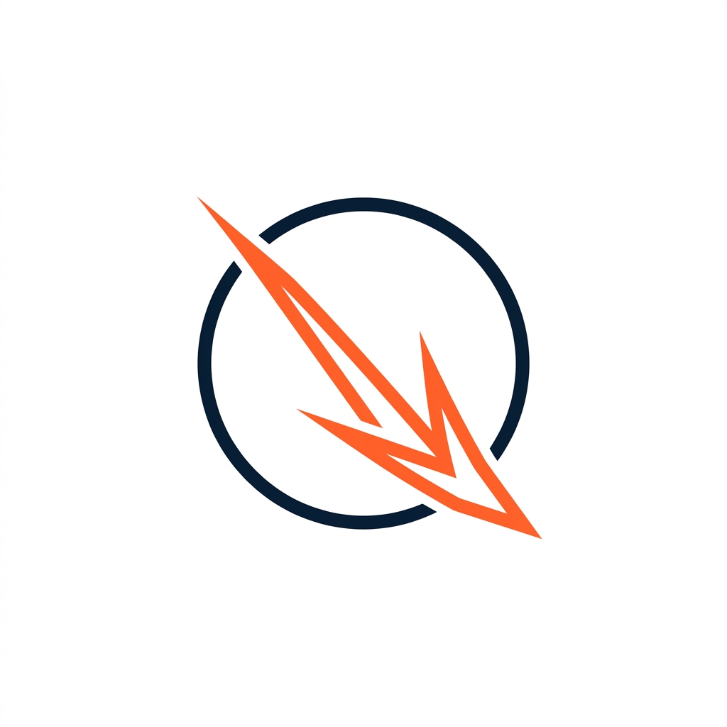Line Art Loop & Chevron Q